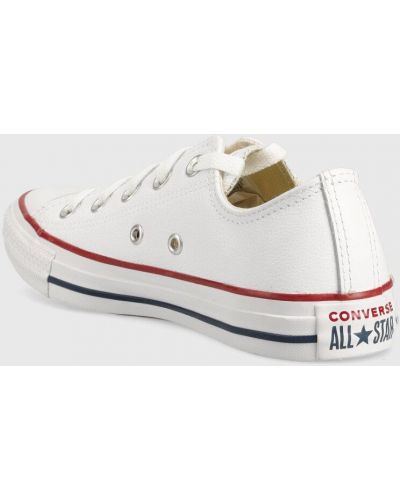 Pantofi din piele Converse alb