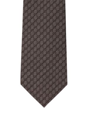 Šilkinis vilnonis kaklaraištis Gucci
