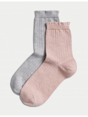 Ponožky Marks & Spencer ružová