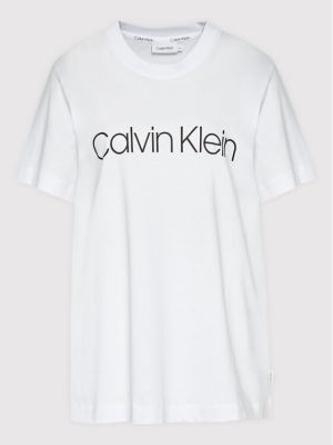 Μπλούζα Calvin Klein Curve λευκό