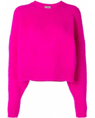 Jersey de tela jersey de cuello redondo Mrz rosa