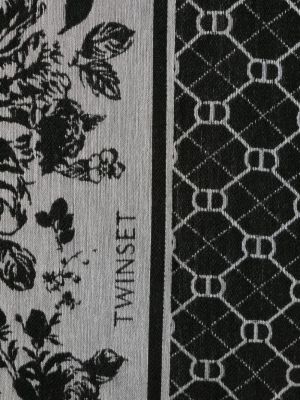 Echarpe en tricot à imprimé Twinset noir
