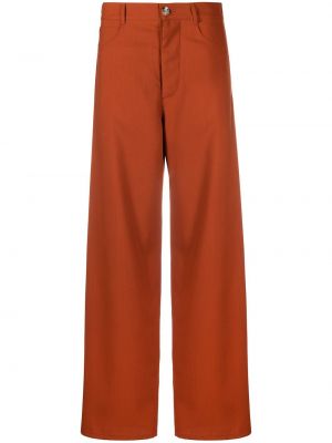 Pantalones de cintura alta bootcut Marni naranja