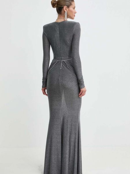 Testhezálló hosszú ruha Elisabetta Franchi szürke