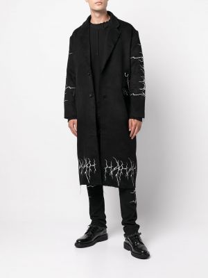 Mantel mit stickerei Haculla schwarz