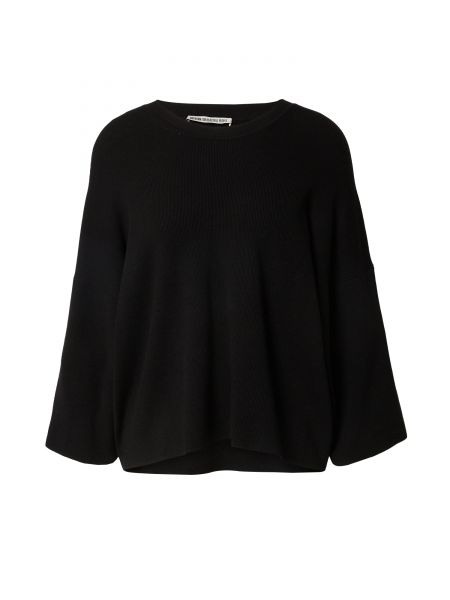 Jednofarebný priliehavý sveter s trojštvrťovými rukávmi Drykorn - čierna