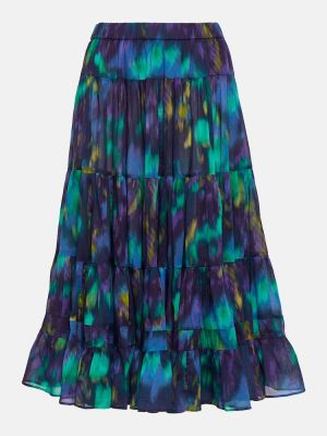 Βαμβακερή midi φούστα με σχέδιο Marant Etoile