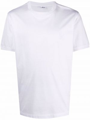 Camiseta de cuello redondo Brioni blanco