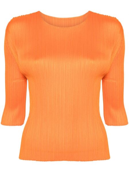 Plisseret top Pleats Please Issey Miyake orange