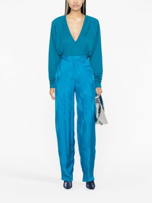 Pullover mit v-ausschnitt The Attico blau