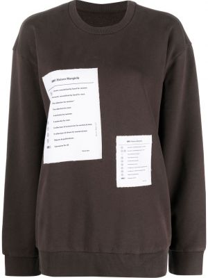 Bomull sweatshirt Mm6 Maison Margiela brun