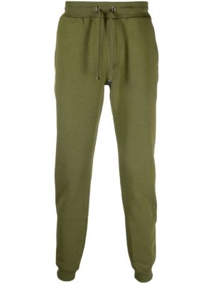 Spodnie sportowe bawełniane Tommy Hilfiger zielone