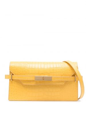 Кожени чанта тип „портмоне“ Polo Ralph Lauren жълто