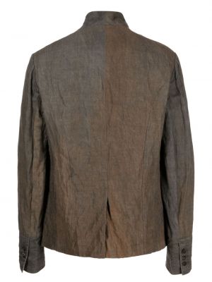 Koszula z przetarciami bawełniana Forme D’expression brązowa