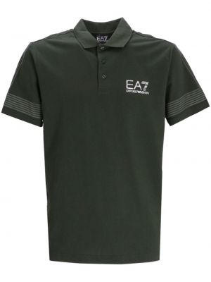 T-shirt aus baumwoll Ea7 Emporio Armani grün