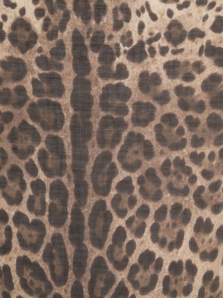 Raštuotas šalikas leopardinis Dolce & Gabbana