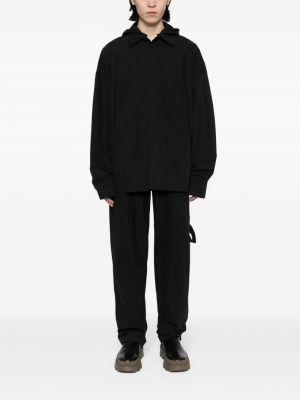 Bavlněné rovné kalhoty Hyein Seo černé