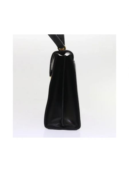 Bolsa de hombro de cuero Valentino Vintage negro