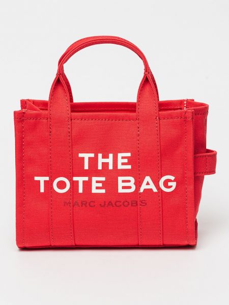 Хлопковая сумка шоппер Marc Jacobs красная