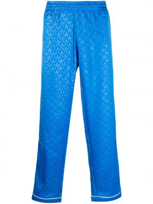 Спортни панталони с принт Adidas синьо