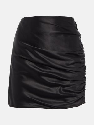 Mini falda de seda The Sei negro