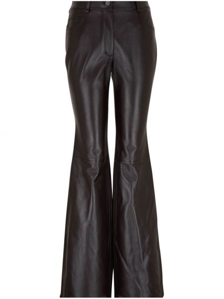 Δερμάτινο παντελόνι Michael Kors μαύρο