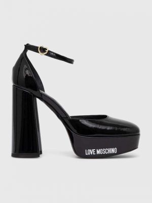Pantofi cu toc cu toc Love Moschino negru