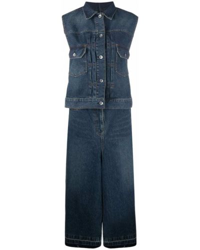 Denim vest Sacai blå