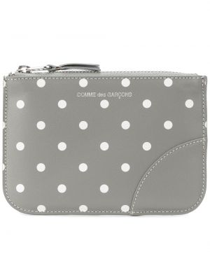 Cartera con lunares con estampado Comme Des Garçons Wallet gris