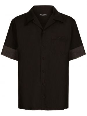 Košile s knoflíky Dolce & Gabbana černá