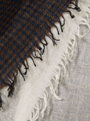 Echarpe à franges en laine Yohji Yamamoto