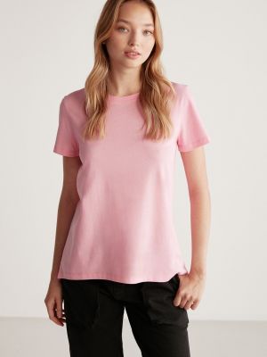 Voľné priliehavé tričko Grimelange ružová