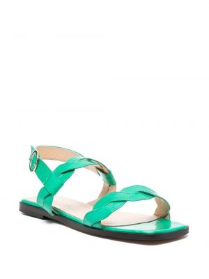 Punutud sandaalid Tila March roheline