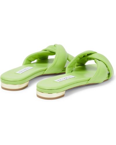 Sandale din piele Aquazzura verde