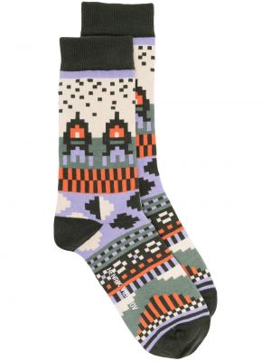 Pletene čarape Henrik Vibskov zelena