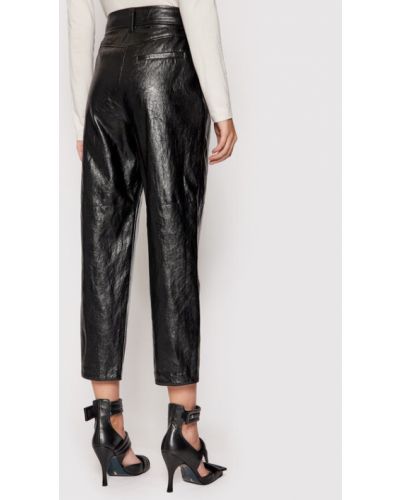 Marella Műbőr nadrág Treviso 31360916 Fekete Regular Fit