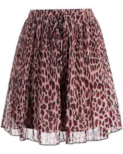 Falda con estampado leopardo Liu Jo rosa