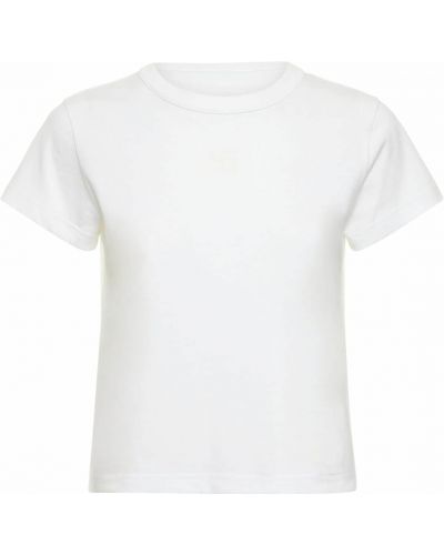 Kokvilnas t-krekls džersija Alexander Wang pelēks