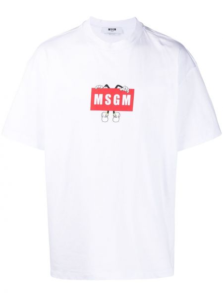 Camiseta Msgm blanco
