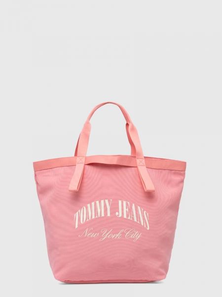 Shopperka Tommy Jeans różowa