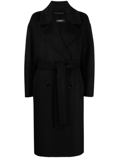 Vlněný kabát 's Max Mara černý