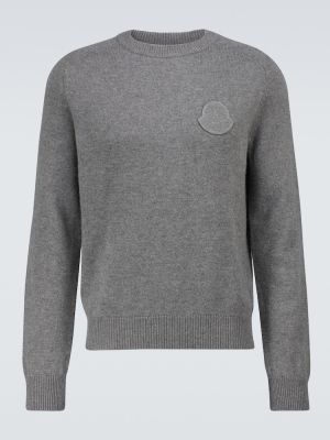 Кашмирен пуловер Moncler сиво