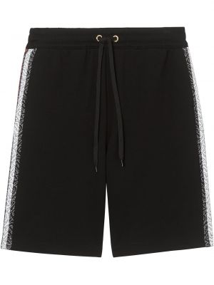 Prugaste kratke hlače Burberry crna