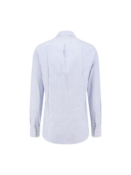 Camisa de algodón Brunello Cucinelli azul
