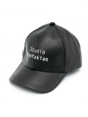 Haftowana czapka z daszkiem Studio Chofakian czarna