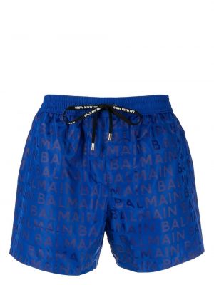 Trykt shorts Balmain blå