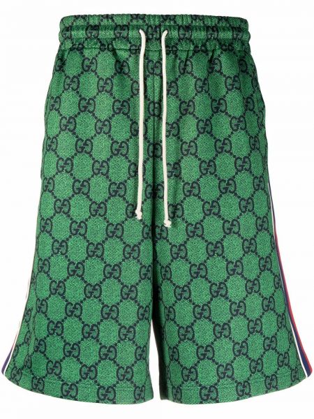 Pantalones cortos deportivos Gucci verde