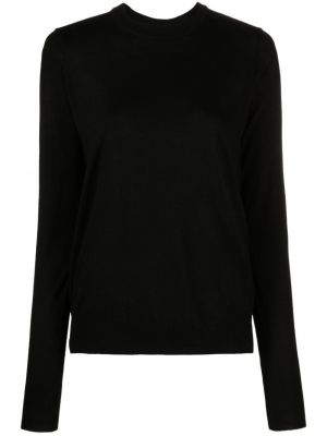 Sweter wełniany asymetryczny Zadig&voltaire czarny