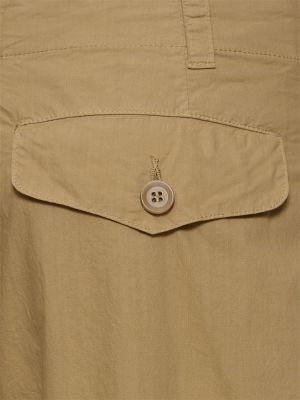 Pantalones cargo de algodón Aspesi beige