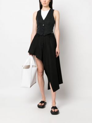 Asymetrické sukně Stella Mccartney černé